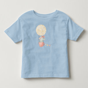 自分だけの浮遊する可愛いワニの女の子を作成 トドラーTシャツ