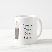 自分だけの物語の鉛筆 コーヒーマグカップ (正面右)