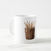 自分だけの物語の鉛筆 コーヒーマグカップ (正面左)
