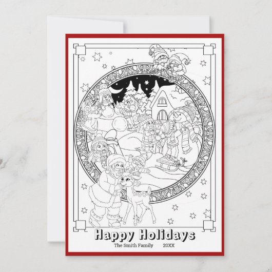 自分だけの特別なクリスマスをカラフルに シーズンカード (正面)