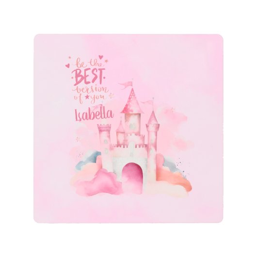 自分だけの特別なバージョンになりましょう - カスタマイズ可能 メタルプリント (正面)