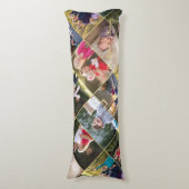自分だけの特別な14枚の写真を飾ったおしゃれなコラージュを作ろう ボディピロー (正面縦)