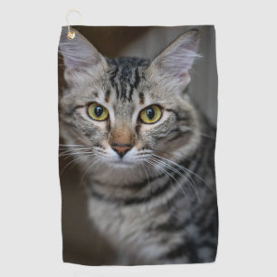 自分だけの猫のペット写真カスタムピクチャーを作成 ゴルフタオル