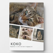 自分だけの猫の写真を作成 フォトプラーク (正面)