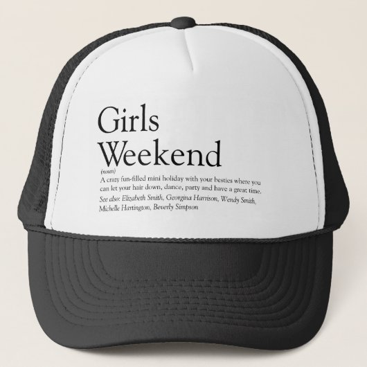 自分だけの理想の女子会の定義, 理想の女子会を定義して、ベストフレンドの名前を入れて。Thisisn キャップ (正面)