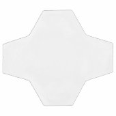 自分だけの白いカスタマイズ可能なデザイン サッカーボール (フラット)