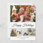 自分だけの白い背景の3枚の写真のコラージュを作成しよう シーズンカード (正面)