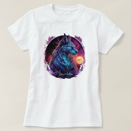 自分だけの神話的なシス・ワイルドキャットを作ろう Tシャツ (デザイン正面)