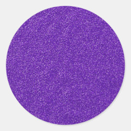 自分だけの紫のグリッターを作成 ラウンドシール