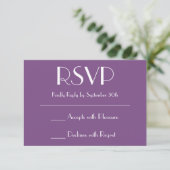 自分だけの紫のRSVP 出欠カード (スタンド正面)