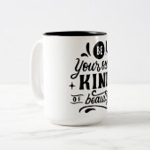 自分だけの美しいコーヒーで感動的きる ツートーンマグカップ (正面左)