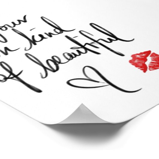 自分だけの美しいポスターになる ポスター (角)