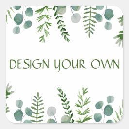 自分だけの花をデザイン スクエアシール