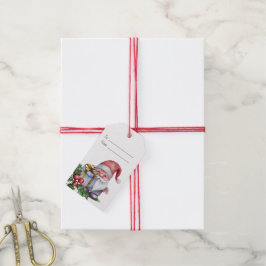 自分だけの虹色プレゼント クリスマス ノームを作成 ギフトタグ