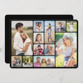 自分だけの角丸12枚写真コラージュを作成 ノートカード (正面/裏面)