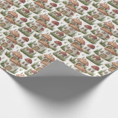 自分だけの赤いキノコの妖精の家を作ろう ラッピングペーパー (角)