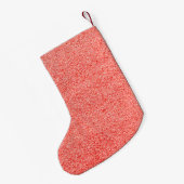 自分だけの輝く赤 スモールクリスマスストッキング (裏面 (吊り時))