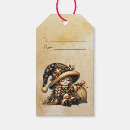 自分だけの陽気な魔法のクリスマス・ノームを作ろう ギフトタグ