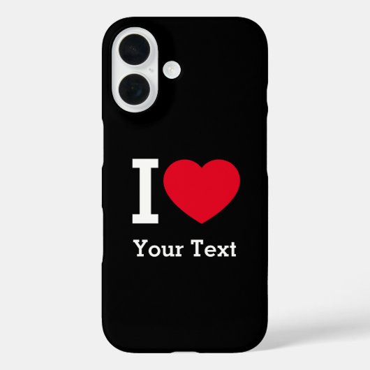 自分だけの面白い I love Case-Mate iPhoneケース (裏面)