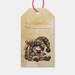 自分だけの魔法のクリスマス・ノームのギフトサックを作ろう ギフトタグ