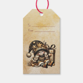 自分だけの魔法のクリスマス・ノームのプレゼントを作ろう ギフトタグ