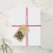 自分だけの魔法のクリスマス・ノームのプレゼントを作ろう ギフトタグ (より糸付き)