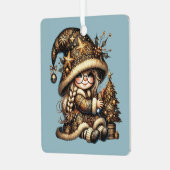 自分だけの魔法のクリスマス・ノームの木を作ろう メタルオーナメント (正面左)