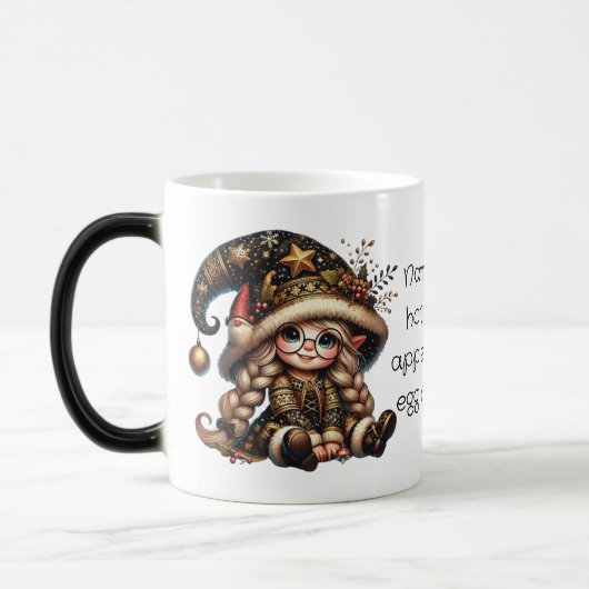 自分だけの魔法のクリスマス・ノームを作ろう モーフィングマグカップ (左)