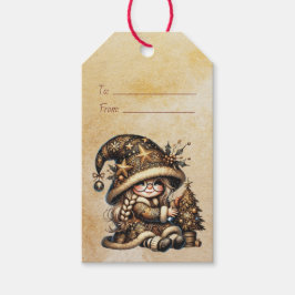 自分だけの魔法のクリスマス・ノームツリーを作ろう ギフトタグ