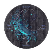 自分だけの魔法の銀と青い月の祭壇を作ろう カッティングボード (正面)