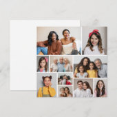 自分だけの10枚の写真を使ったグリーティングカードを作成しよう (正面/裏面)