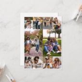 自分だけの10枚の写真コラージュをデザインしよう カード (正面/裏面インサイチュ)