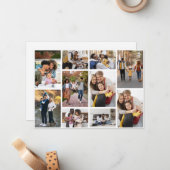 自分だけの10枚の写真コラージュを作成する ノートカード (正面/裏面インサイチュ)