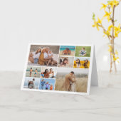 自分だけの10枚の写真コラージュを作成 カード (黄色い花)