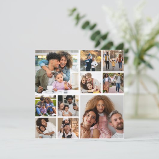 自分だけの10枚の写真コラージュを作成 カード (スタンド正面)