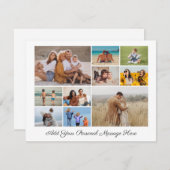 自分だけの10枚の写真コラージュを作成 シーズンカード (正面/裏面)