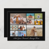 自分だけの10枚の写真コラージュを作成 シーズンカード (正面/裏面)