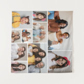 自分だけの10枚の写真コラージュを作成 タペストリー (正面(横))