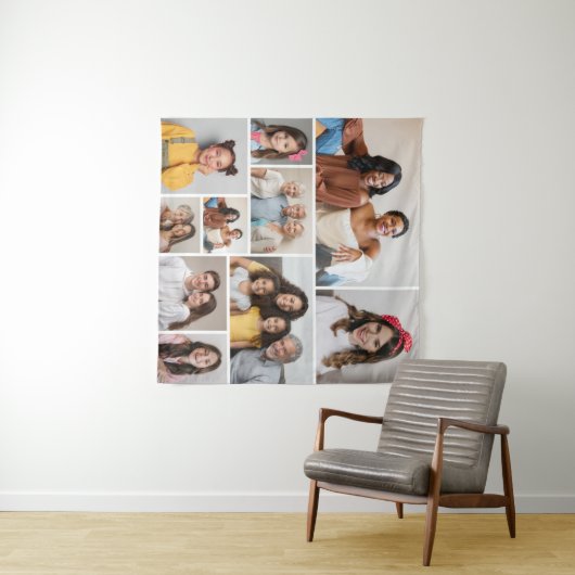 自分だけの10枚の写真コラージュを作成 タペストリー (インサイチュ(横))