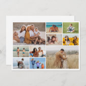 自分だけの10枚の写真コラージュを作成 ノートカード (正面/裏面)