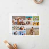 自分だけの10枚の写真コラージュを作成 ノートカード (正面/裏面インサイチュ)