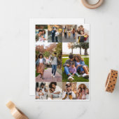 自分だけの10枚の写真コラージュを作成 ノートカード (正面/裏面インサイチュ)