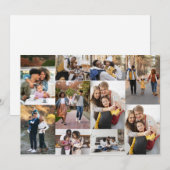 自分だけの10枚の写真コラージュを作成 ノートカード (正面/裏面)