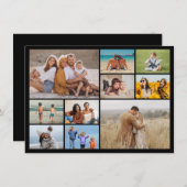 自分だけの10枚の写真コラージュを作成 ノートカード (正面/裏面)