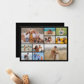 自分だけの10枚の写真コラージュを作成 ノートカード (正面/裏面インサイチュ)