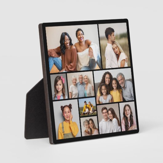 自分だけの10枚の写真コラージュを作成 フォトプラーク (正面)