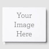 ゲストブックサイズ: 26.7cm x 21cm, ペーパー: ホワイト 70# コーティングなしテキスト (正面)