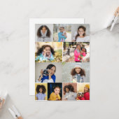 自分だけの11枚の写真コラージュを作成 カード (正面/裏面インサイチュ)