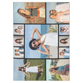 自分だけの11枚の写真コラージュを作成 テーブルクロス (正面)