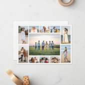 自分だけの11枚の写真コラージュを作成 ノートカード (正面/裏面インサイチュ)